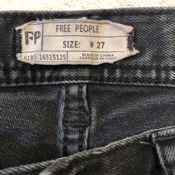 Free People Levon Size Zipper Black Skinny Jeans Womens Size 27 - Picture 3 of 12
